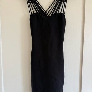 Marciano Black Strapless Dress